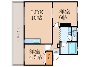 ユートピア葛原Ⅰの物件間取画像